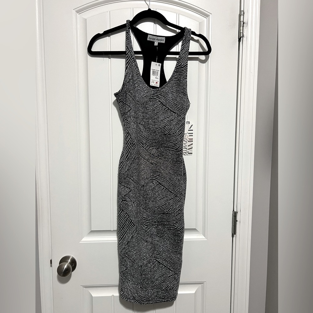 NWT Almost Famous Black bodycon dress